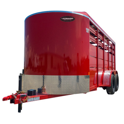 6x16 Livestock Trailer – Tandem Axle, Center CUT Gate, Escape Door, Full Swing Rear with Slider - 200LST