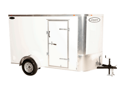 5x8 Single Axle Enclosed Cargo Trailer – Semi-Screwless, V-Nose, 5’6” Interior Height - 100V