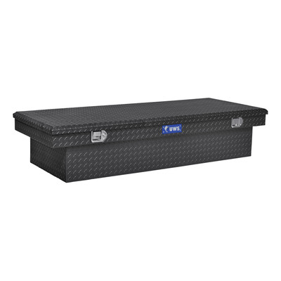 Gloss Black Aluminum 72" Extra-Wide Crossover Truck Tool Box - TBS-72-LBTA-BLK
