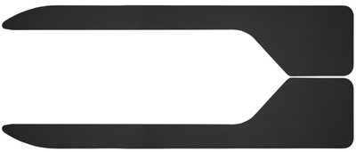 Mud Flaps Long John Flare Flaps 12" Wide - 48" Length Black 17050