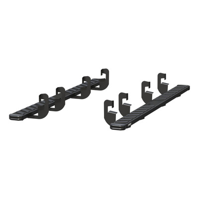 ARIES 2553004 NovaTrac 6in. x 91in. Black Steel Running Boards; Fits Select Silv 2554004