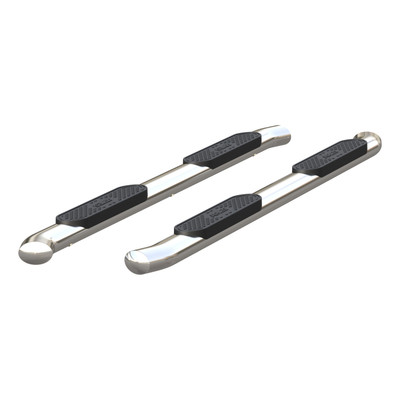 ARIES S222023-2 4-Inch Oval Polished Stainless Steel Nerf Bars; Select Toyota Tu S222023-2