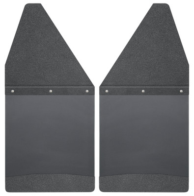 Mud Flaps Kick Back Mud Flaps 12" Wide - Black Top and Black Weight Black 17101 Mud Flaps Kick Back Mud Flaps 12" Wide - Black Top and Black Weight Black 17101