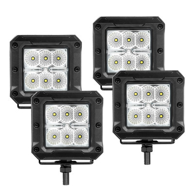 Bright Series - 3x3 Cube LED Flood Lights, Set of Four 751803043FCS