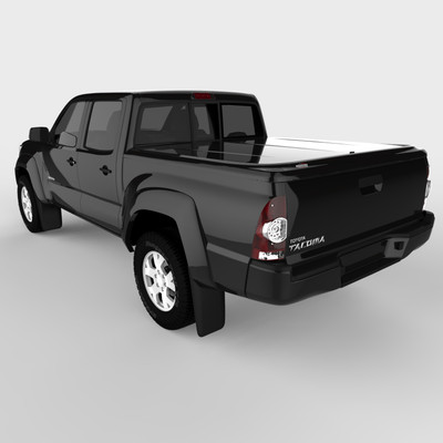 UnderCover LUX 05-15 Toyota Tacoma 5' Bed Crew Cab with Deck Rail System 202-Black UC4056L-202