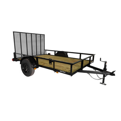 6x10 Low-Side Utility Trailer with Fold-Flat Gate and Radial Tires - 152 6x10 Low-Side Utility Trailer with Fold-Flat Gate and Radial Tires - 152