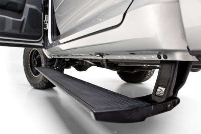AMP Research 76255-01A PowerStep Electric Running Boards Plug N Play System for 2022 Chevy Silverado 1500/GMC Sierra 1500 Double/Crew Cab; Includes Gas and Diesel