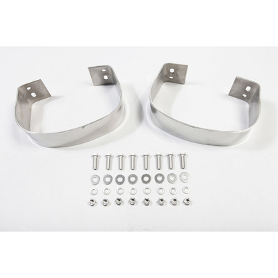 Rear Bumperettes, Stainless Steel; 76-95 Jeep CJ/Wrangler YJ