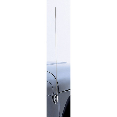 Antenna Mast and Base, Stainless Steel; 97-06 Jeep Wrangler TJ/LJU