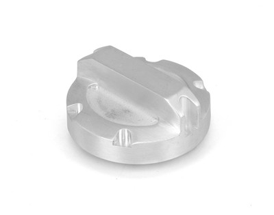 Billet Aluminum Power Steering Cap, Brushed; 07-11 Jeep Wrangler JK