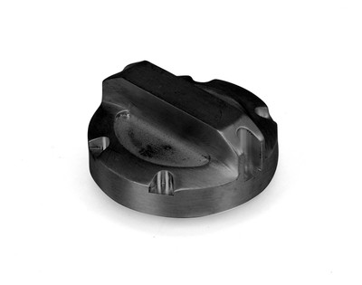 Brake Master Cylinder Cap, Black, Aluminum; 97-16 Jeep Wrangler