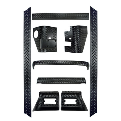 9 Piece Body Armor Kit; 97-06 Jeep Wrangler TJ