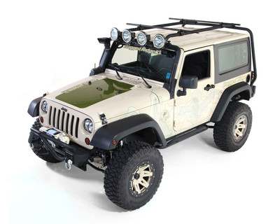 Sherpa Roof Rack Kit, 2-Door; 07-16 Jeep Wrangler JK