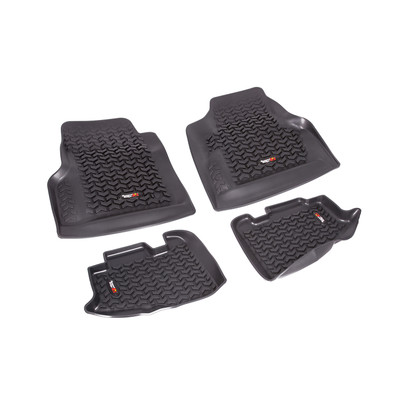 Floor Liners, Kit, Black; 97-06 Jeep Wrangler/Unlimited TJ/LJ