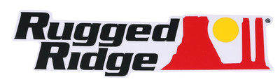 Decal, Black, Rugged Ridge Logo