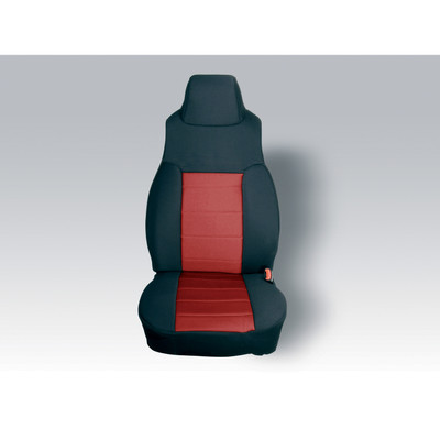 Neoprene Front Seat Covers, Red; 03-06 Jeep Wrangler TJ