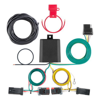 CURT Custom Wiring Harness, 4-Way Flat Output, Select Jeep Compass - 56344