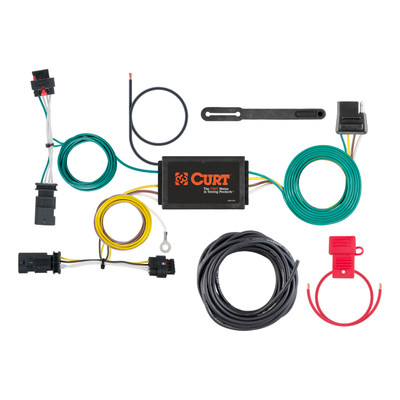CURT Custom Wiring Harness, 4-Way Flat Output, Select Jeep Compass - 56369
