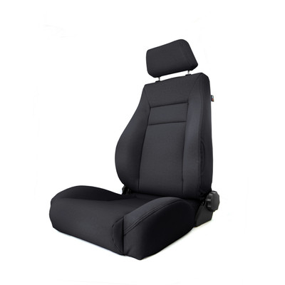 Ultra Front Seat, Reclinable, Black Denim; 84-01 Jeep Cherokee XJ