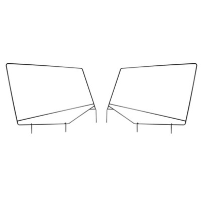 Upper Door Skin Frames; 87-95 Jeep Wrangler YJ