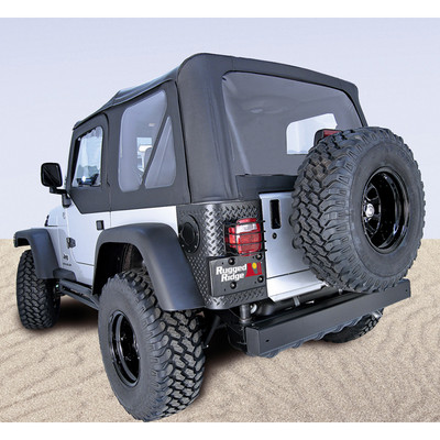 S-Top Dr Skins, Blk, Tntd Windows; 97-06 Wrangler