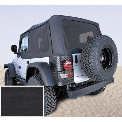 Soft Top, No Door Skins, Black, Tinted Windows; 03-06 Jeep Wrangler TJ