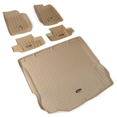 Floor Liners, Kit, Tan, 2-Door; 11-16 Jeep Wrangler JK Floor Liners, Kit, Tan, 2-Door; 11-16 Jeep Wrangler JK