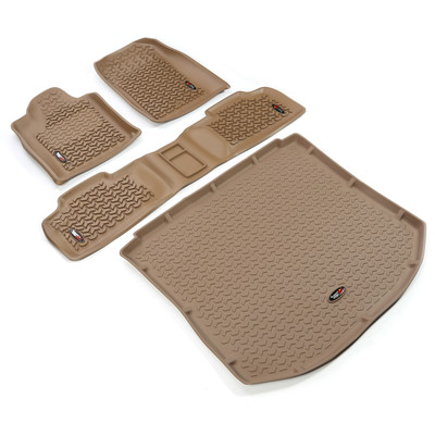 Floor Liners, Kit, Tan; 11-16 Jeep Grand Cherokee WK