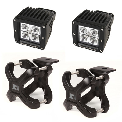 X-Clamp and Square LED Light Kit, Small, Black, 2 Pieces X-Clamp and Square LED Light Kit, Small, Black, 2 Pieces