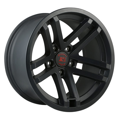 Jesse Spade Wheel, 17X9, Black Satin; 07-21 JK/JL/JT Jesse Spade Wheel, 17X9, Black Satin; 07-21 JK/JL/JT