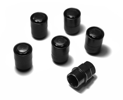 Five Piece Wheel Lock Set 1/2 -20 Thread, Black