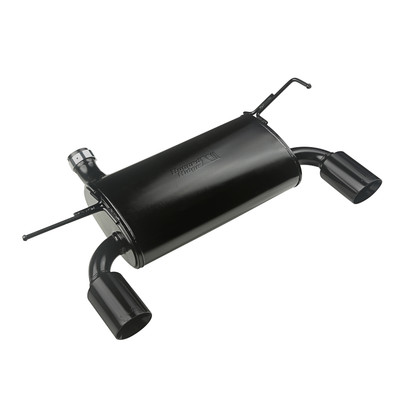 Axle Back Exhaust System, Black; 07-16 Jeep Wrangler JK