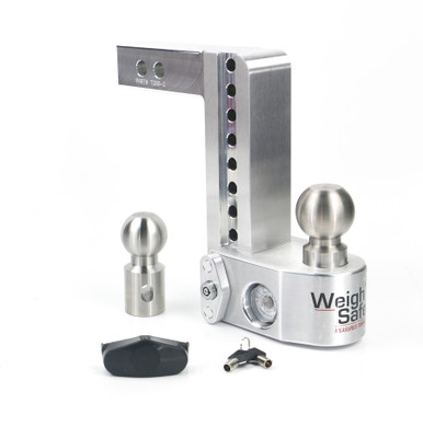 Aluminum Weigh Safe Adjustable Trailer Hitch - 8" Drop for 2" Receiver - WS8-2 Aluminum Weigh Safe Adjustable Trailer Hitch - 8" Drop for 2" Receiver - WS8-2