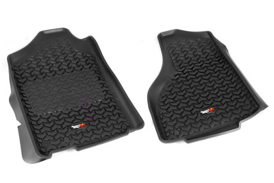 Floor Liners, Front, Black; 12-18 Dodge Ram 1500/2500/3500 Reg/Quad