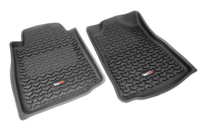 Floor Liners, Front, Black; 08-11 Toyota Sequoia/Tundra