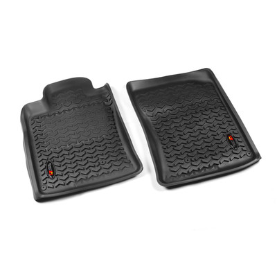 Floor Liners, Front, Black; 10-13 Toyota 4Runner