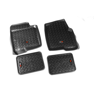 Floor Liners, Kit, Black; 09-14 Ford F-150 Regular