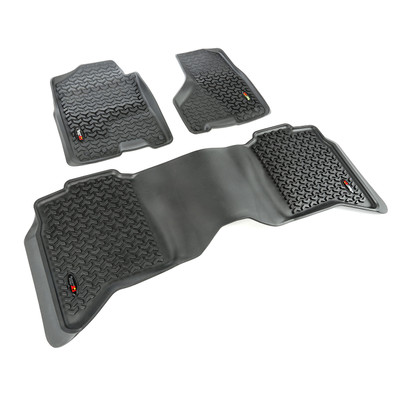 Floor Liner Kit, Black, Front/Rear; 09-16 Ram 1500/2500/3500 Crew Cab