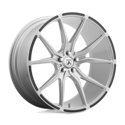 Asanti Black ABL-13 VEGA 22X10.5 BRUSHED SILVER CARBON FIBER INSERT 5X112 - ABL13-22055635SL