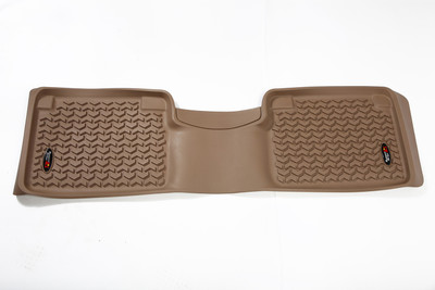 Floor Liner, Rear, Tan; 12-16 Nissan Titan Crew
