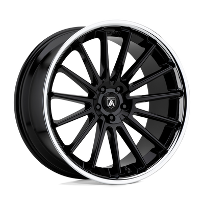 Asanti Black ABL-24 BETA 22X10.5 GLOSS BLACK CHROME LIP 5X4.5 - ABL24-22051235BK
