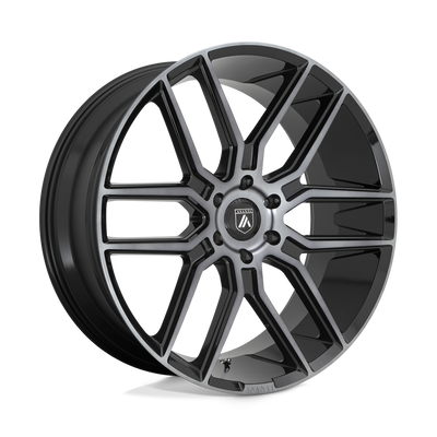 Asanti Black ABL-28 BARON 22X9.5 GLOSS BLACK WITH GRAY TINT 6X5.5 - ABL28-22956815GY