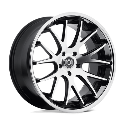 Asanti Black ABL-3 CASTOR 20X8.5 MACHINED FACE SS LIP 5X130 - ABL3-20853640MS