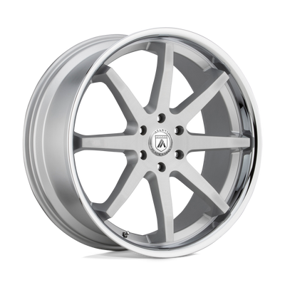 Asanti Black ABL-32 KAISER 20X9 BRUSHED SILVER CHROME LIP 5X4.5 - ABL32-29012430