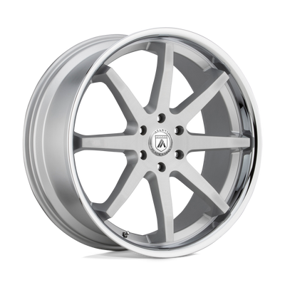 Asanti Black ABL-32 KAISER 20X9 BRUSHED SILVER CHROME LIP 6X5.5 - ABL32-29062430