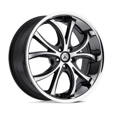Asanti Black ABL-8 ELEKTRA 20X8.5 MACHINED FACE SS LIP 5X120 - ABL8-20855235MS