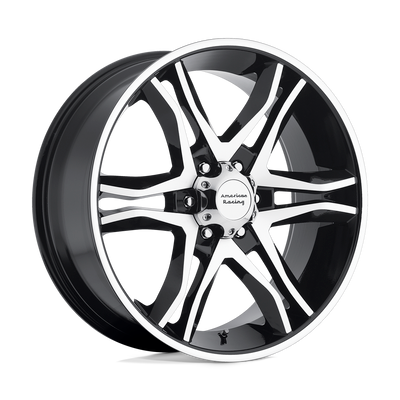 American Racing AR893 MAINLINE 17X8 GLOSS BLACK MACHINED 6X135 - AR89378063325