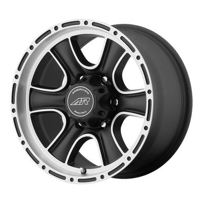 American Racing AR902 15X9 SATIN BLACK MACHINED 5X5.5 - AR90259055724N