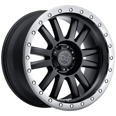 Black Rhino TANAY 17X9 MATTE BLACK W/ MATTE GRAPHITE LIP 8X6.5 - 1790TNY128165G22