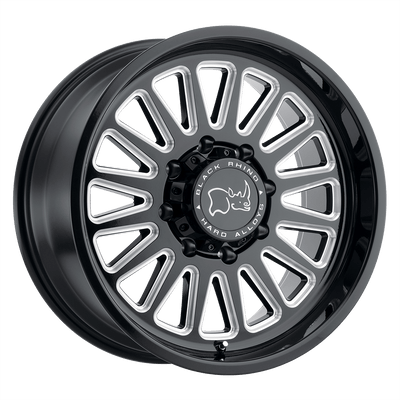 Black Rhino OCALA 18X9.5 GLOSS BLACK W/ MILLED SPOKES 6X135 - 1895CAL126135B87